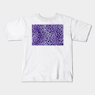 Purple Leopard Print Kids T-Shirt